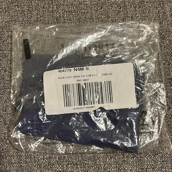 VS High Leg Cheeky Panty. Blue. Size Small. NWT - Picture 4 of 4